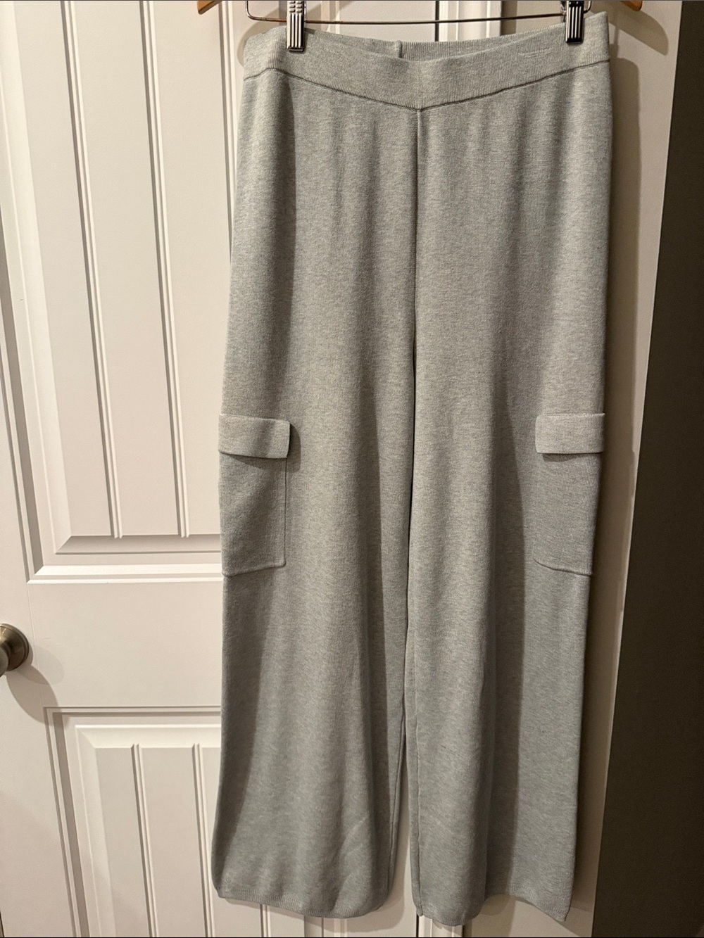 Sweater Wide Leg Cargo Joggers